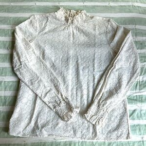 Sezane cotton white top